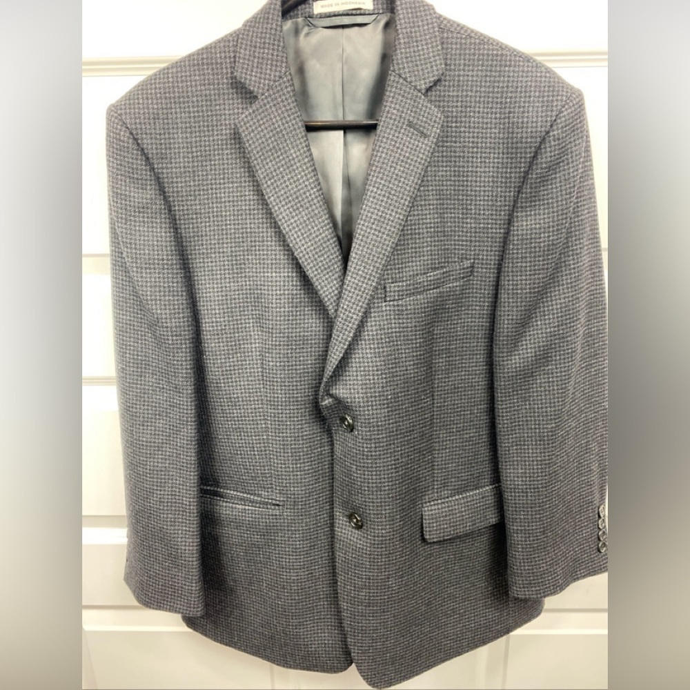 Joseph Abboud Wool Sport Coat 40S Two Button Double Vented Blazer RN 69458